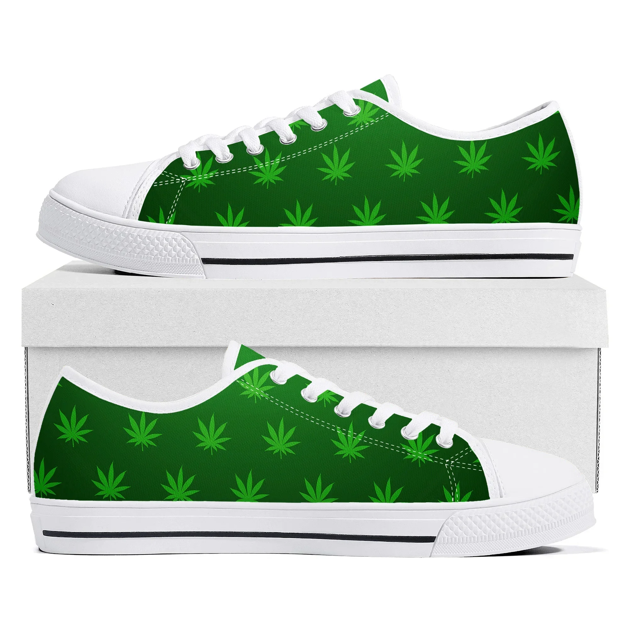 Men Shoes Red - Leaf Weed Rasta Marihuanan Rot Gelb