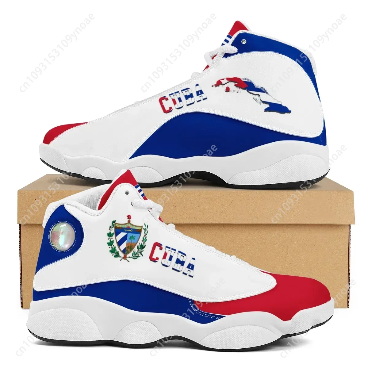 Men'S Shoes For Running - CUBA Flagge Drucken Coole Männer Basketball