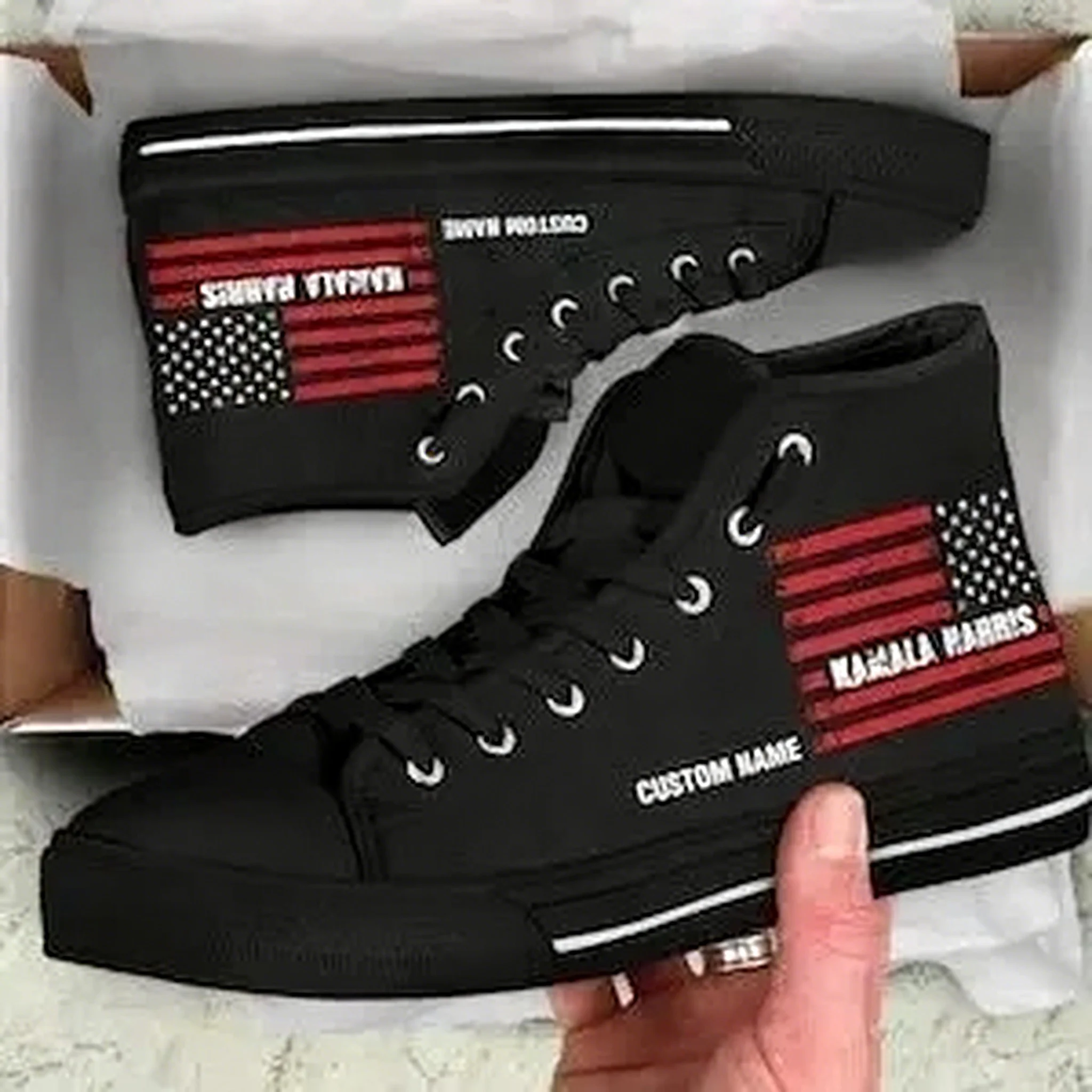 Men Shoes Name - Elections Personalisierte High-Top-Sneaker Hochwertige Herren Damen