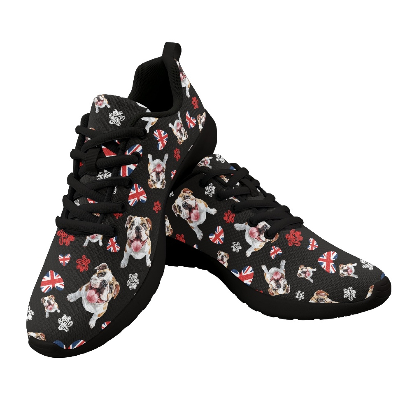 Men Shoes Uk - UK Mops Hund Muster Sommer Mesh