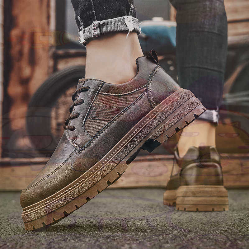 Dunkles Naturleder, modische T – Men Shoes Name Bewertung und Preis