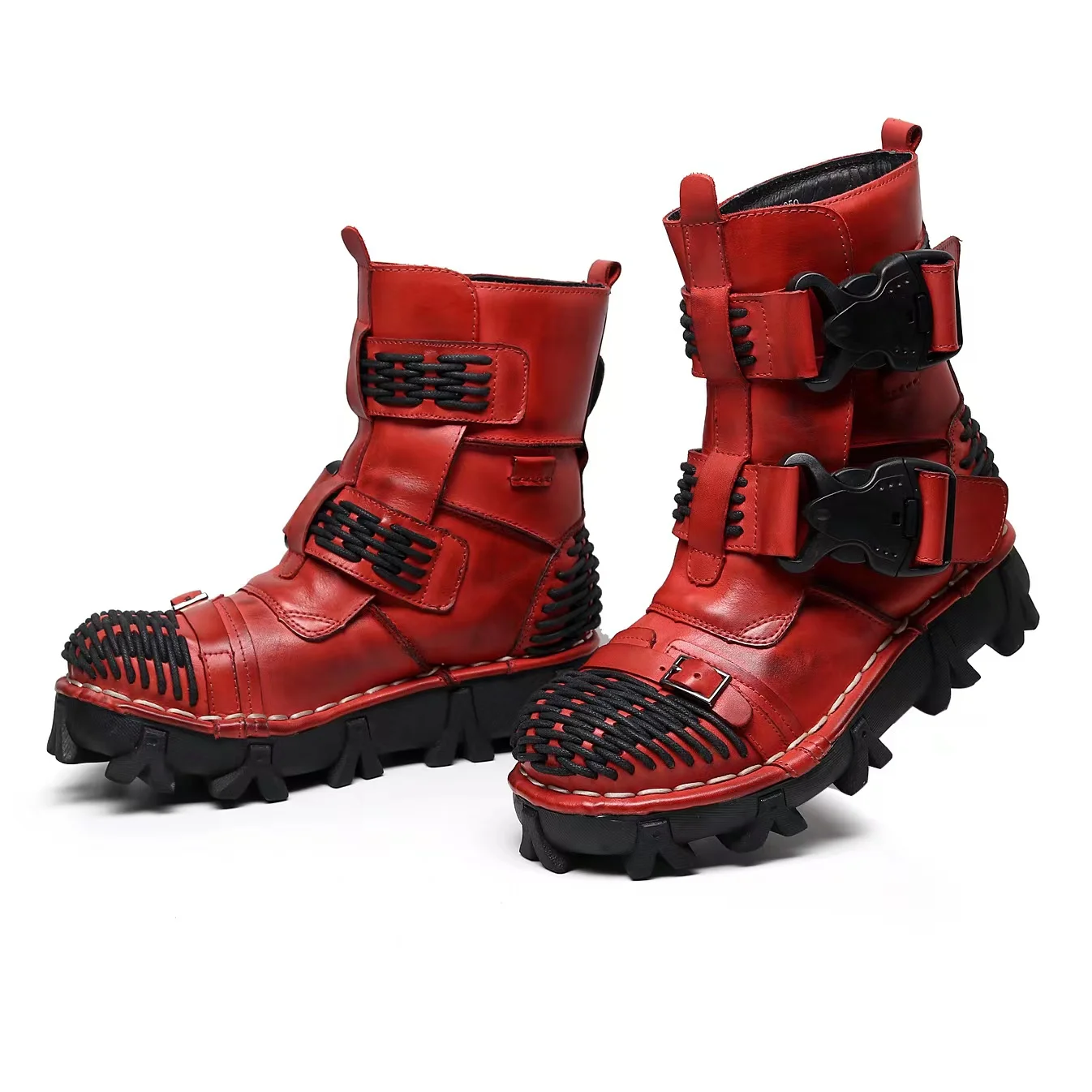 Herren-Motorradstiefel aus ech – Men Shoes Red Bewertung und Preis