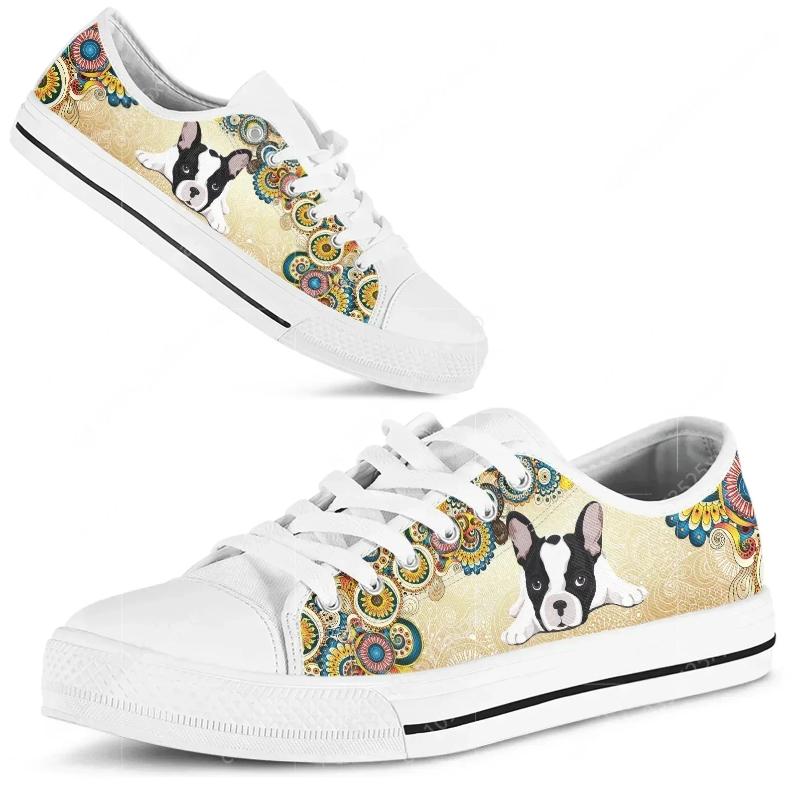 Rote Boston Terrier Print Schu – Men Shoes Red Bewertung und Preis