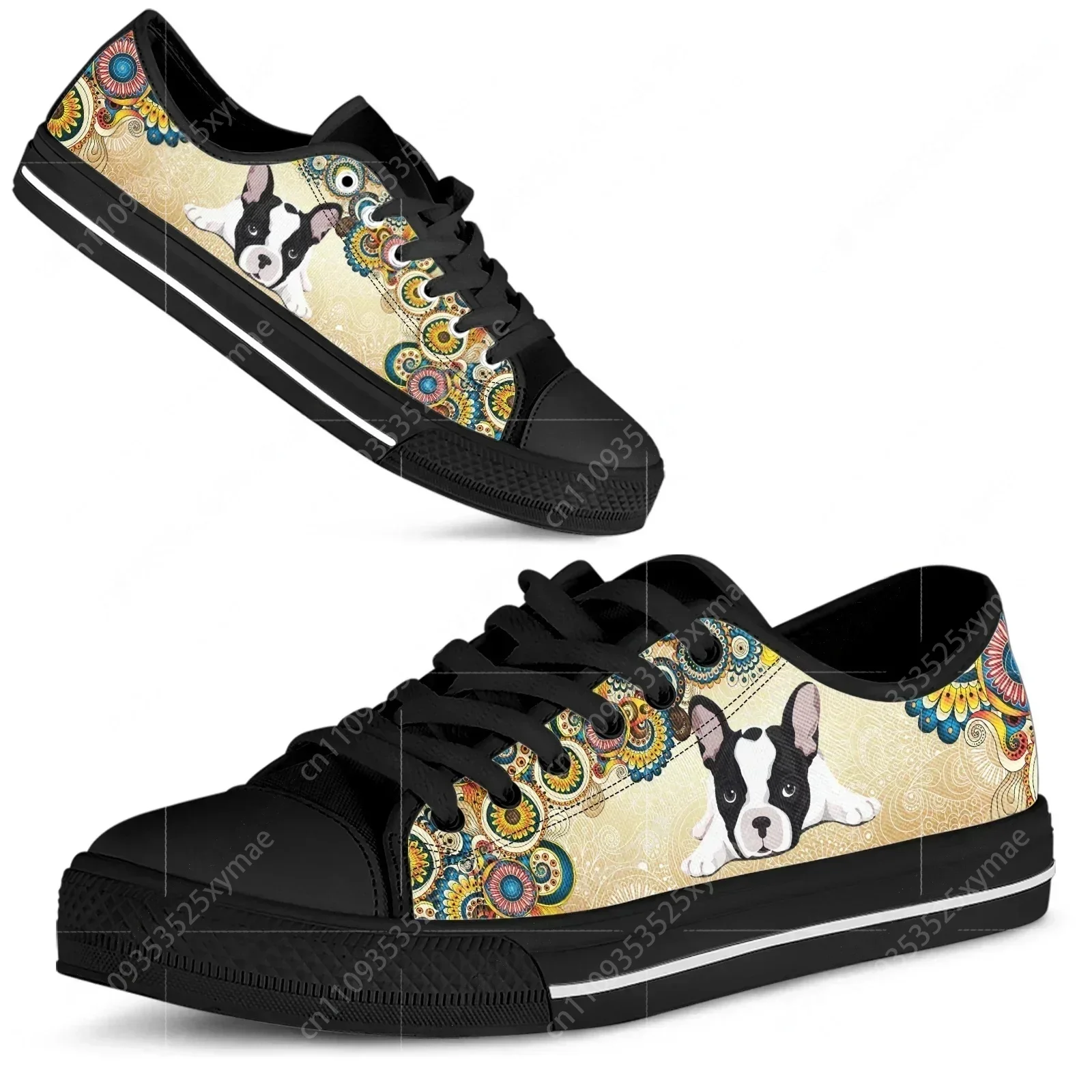 Rote Boston Terrier Print Schu – Men Shoes Red Bewertung und Preis
