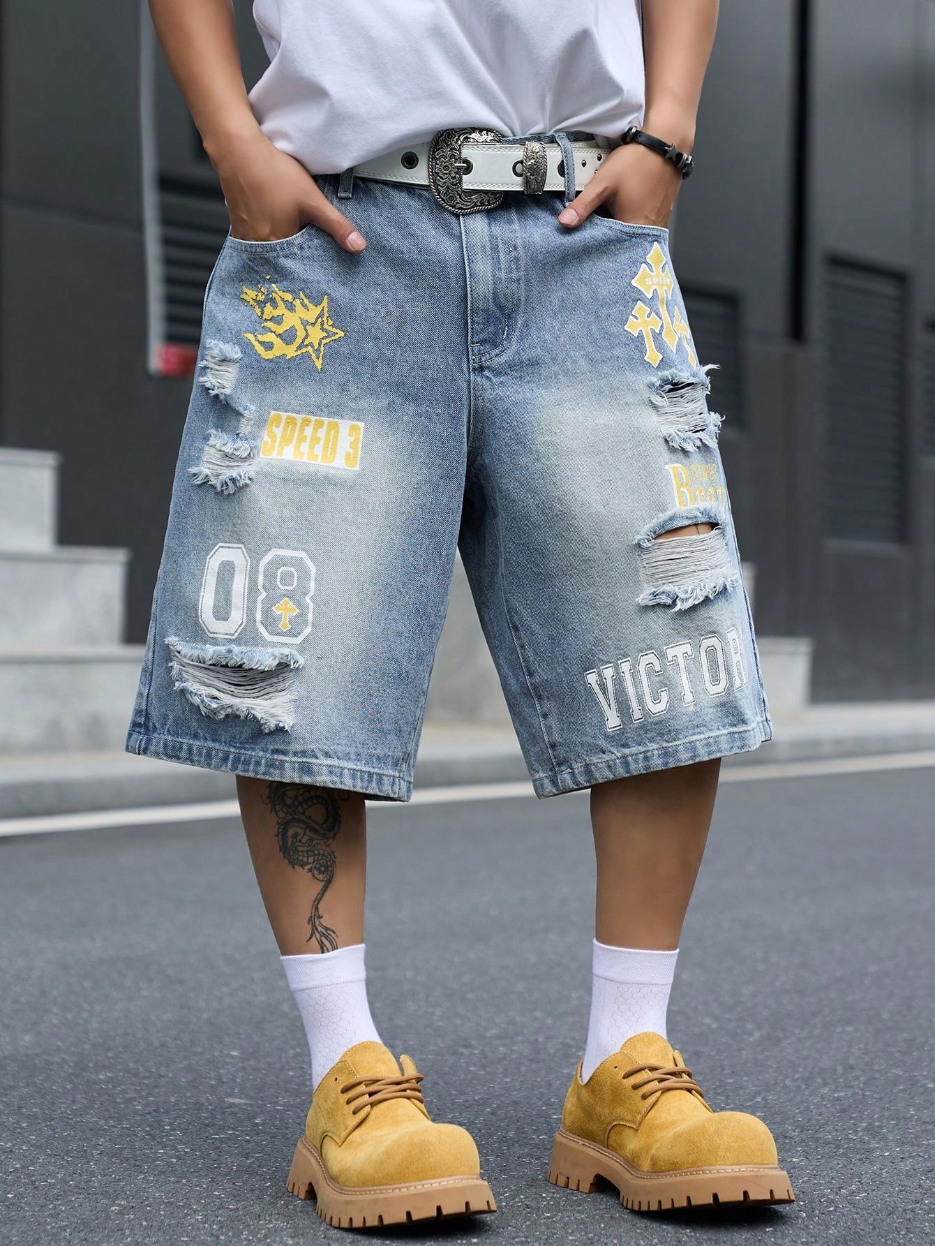 Locker sitzende Denim-Bermudas – Men'S Shoes For Jeans Bewertung und Preis